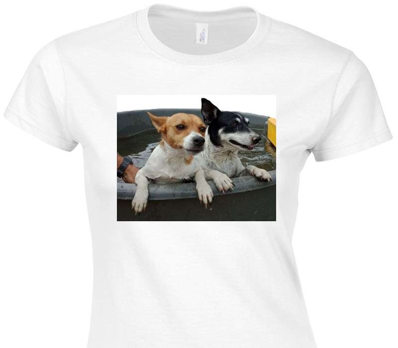 Custom Womens Soft Style 100% Cotton White T-Shirt