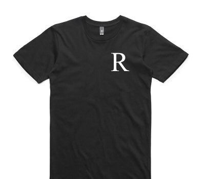 Custom AS Colour 100% Cotton Black T-Shirt