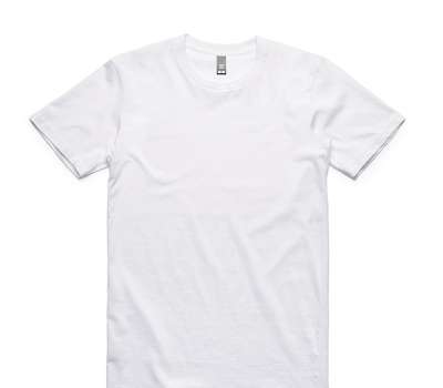 Custom AS Colour 100% Cotton White T-Shirt
