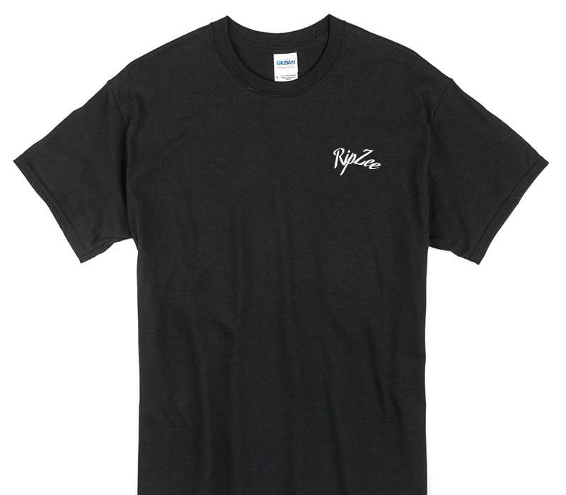 Custom Gildan 100% Cotton Black T-Shirt