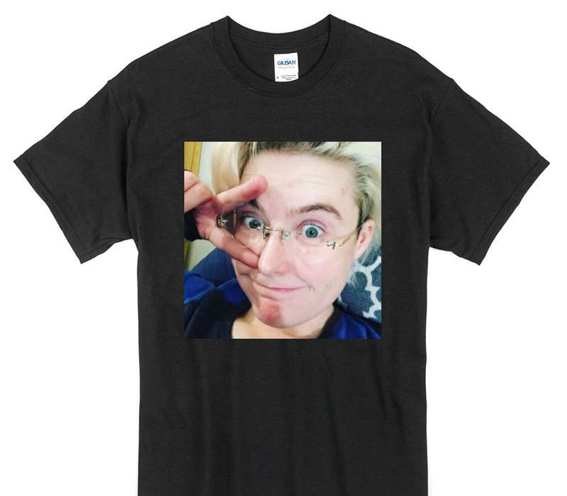Custom Gildan 100% Cotton Black T-Shirt