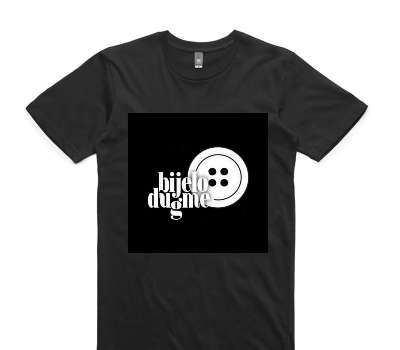 Custom AS Colour 100% Cotton Black T-Shirt