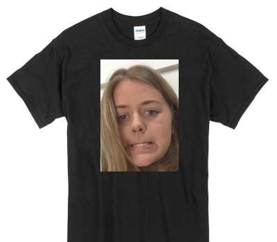 Custom Gildan 100% Cotton Black T-Shirt