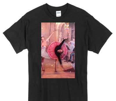 Custom Gildan 100% Cotton Black T-Shirt