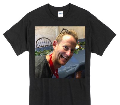 Custom Gildan 100% Cotton Black T-Shirt