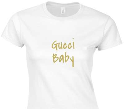 Custom Womens Soft Style 100% Cotton White T-Shirt
