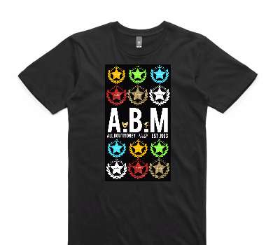 Custom AS Colour 100% Cotton Black T-Shirt