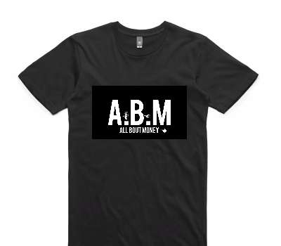 Custom AS Colour 100% Cotton Black T-Shirt