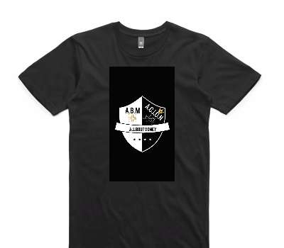 Custom AS Colour 100% Cotton Black T-Shirt