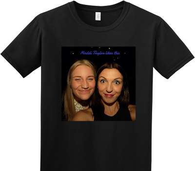 Custom Adult Soft Style 100% Cotton Black T-Shirt