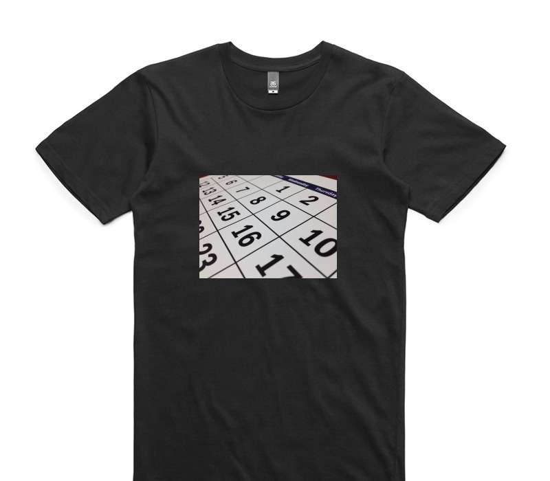 Custom AS Colour 100% Cotton Black T-Shirt