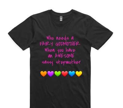 Custom AS Colour 100% Cotton Black T-Shirt