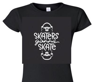 Custom Womens Soft Style 100% Cotton Black T-Shirt