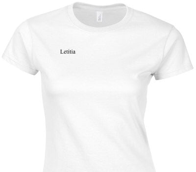 Custom Womens Soft Style 100% Cotton White T-Shirt