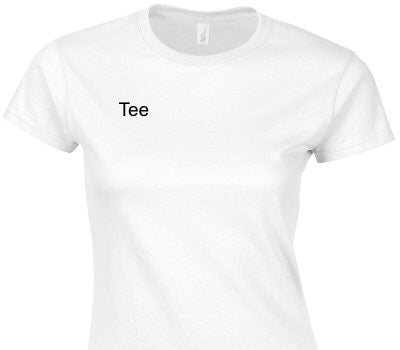 Custom Womens Soft Style 100% Cotton White T-Shirt