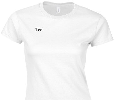 Custom Womens Soft Style 100% Cotton White T-Shirt