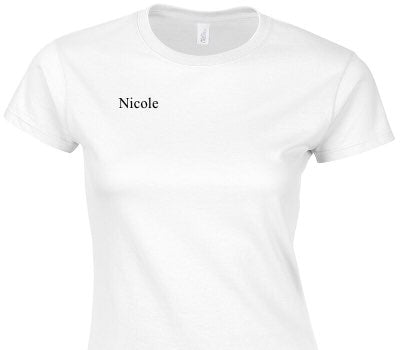 Custom Womens Soft Style 100% Cotton White T-Shirt