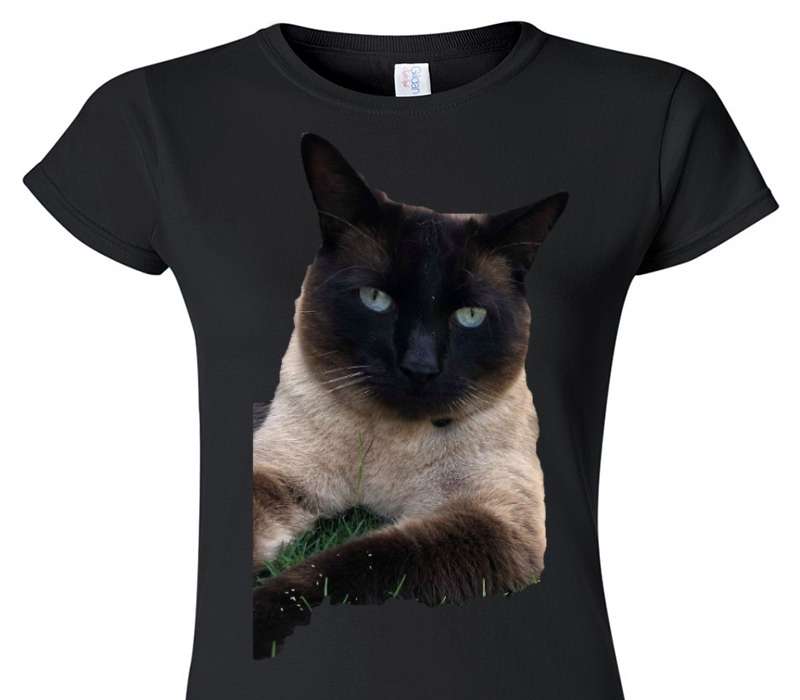 Custom Womens Soft Style 100% Cotton Black T-Shirt