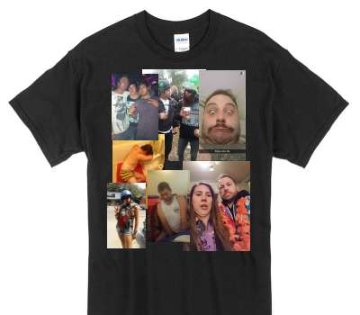 Custom Gildan 100% Cotton Black T-Shirt