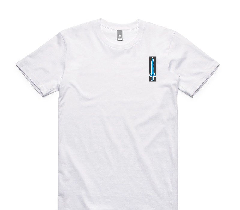 Custom AS Colour 100% Cotton White T-Shirt