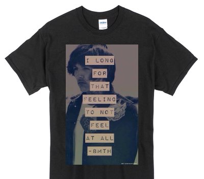 Custom Gildan 100% Cotton Black T-Shirt