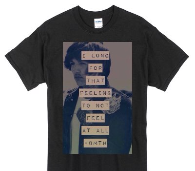Custom Gildan 100% Cotton Black T-Shirt