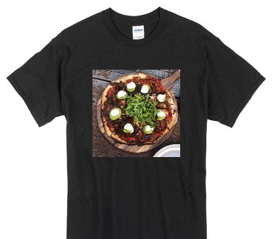 Custom Gildan 100% Cotton Black T-Shirt