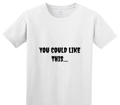 Custom Adult Soft Style 100% Cotton White T-Shirt
