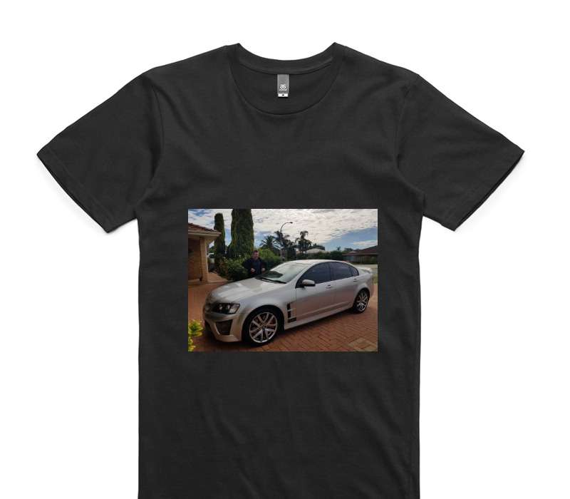 Custom AS Colour 100% Cotton Black T-Shirt
