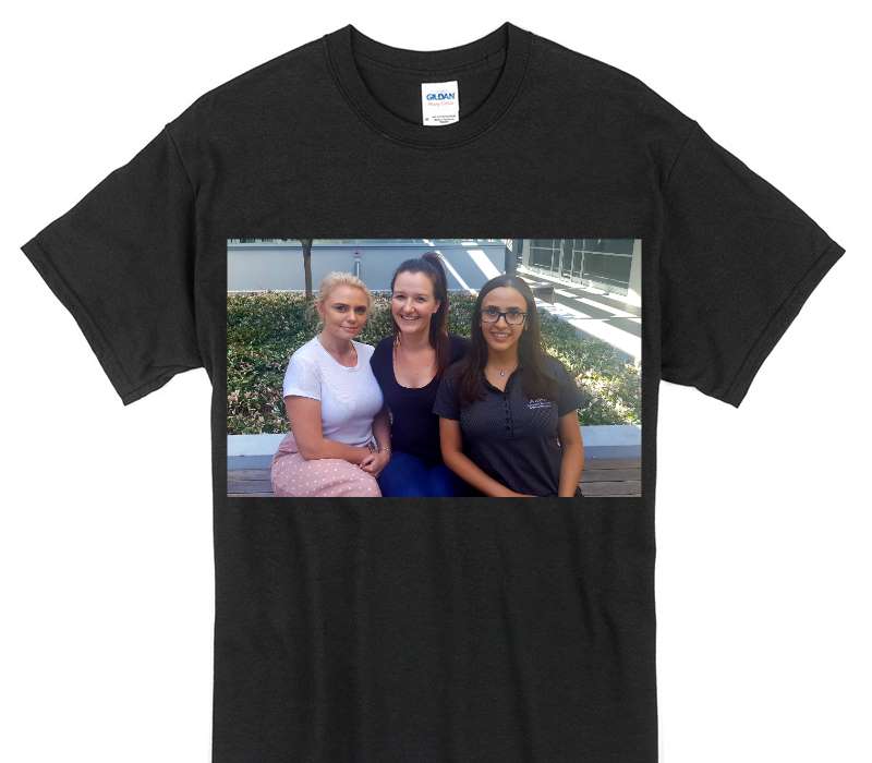 Custom Gildan 100% Cotton Black T-Shirt