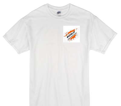 Custom Gildan 100% Cotton White T-Shirt