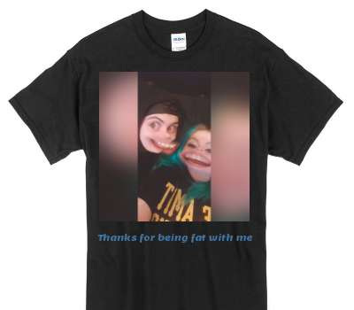 Custom Gildan 100% Cotton Black T-Shirt
