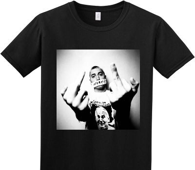 Custom Adult Soft Style 100% Cotton Black T-Shirt