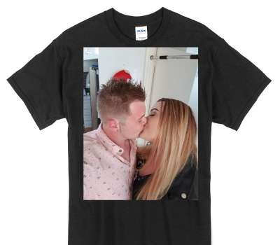 Custom Gildan 100% Cotton Black T-Shirt