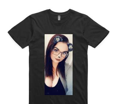 Custom AS Colour 100% Cotton Black T-Shirt