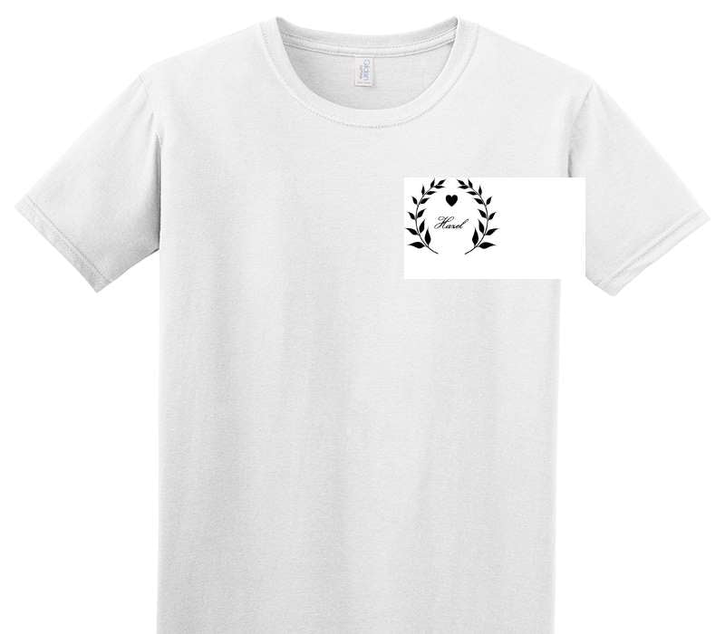 Custom Adult Soft Style 100% Cotton White T-Shirt