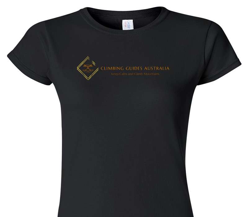 Custom Womens Soft Style 100% Cotton Black T-Shirt