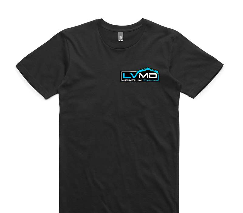 Custom AS Colour 100% Cotton Black T-Shirt