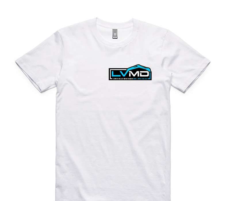 Custom AS Colour 100% Cotton White T-Shirt