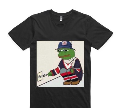 Custom AS Colour 100% Cotton Black T-Shirt