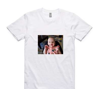 Custom AS Colour 100% Cotton White T-Shirt