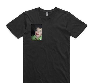 Custom AS Colour 100% Cotton Black T-Shirt