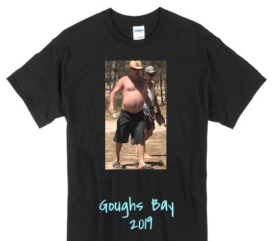 Custom Gildan 100% Cotton Black T-Shirt