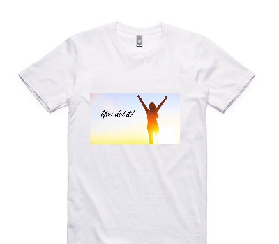 Custom AS Colour 100% Cotton White T-Shirt
