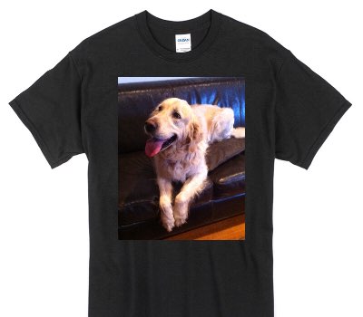 Custom Gildan 100% Cotton Black T-Shirt