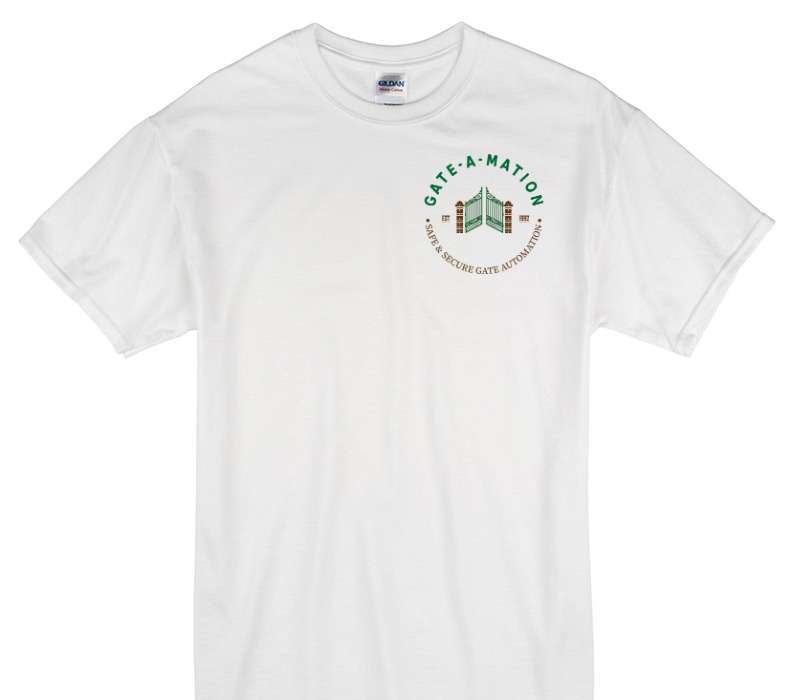 Custom Gildan 100% Cotton White T-Shirt