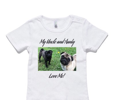 Custom AS Colour White Baby T-Shirt