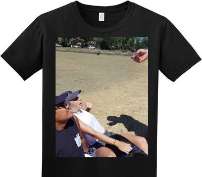 Custom Adult Soft Style 100% Cotton Black T-Shirt