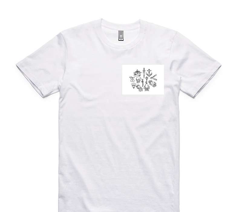 Custom AS Colour 100% Cotton White T-Shirt