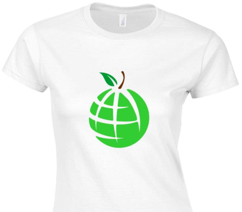 Custom Womens Soft Style 100% Cotton White T-Shirt